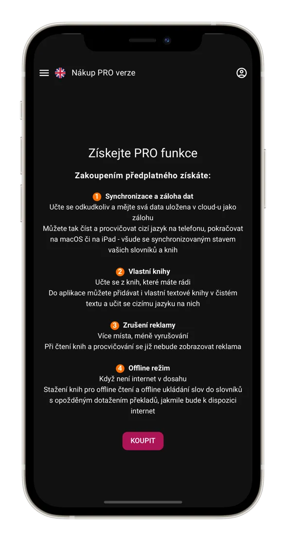 PRO screen
